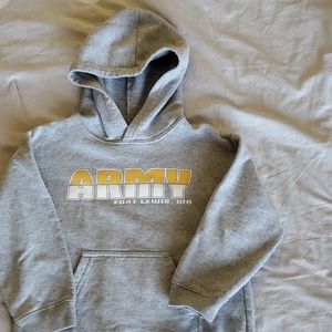 Gray Army youth hoodie